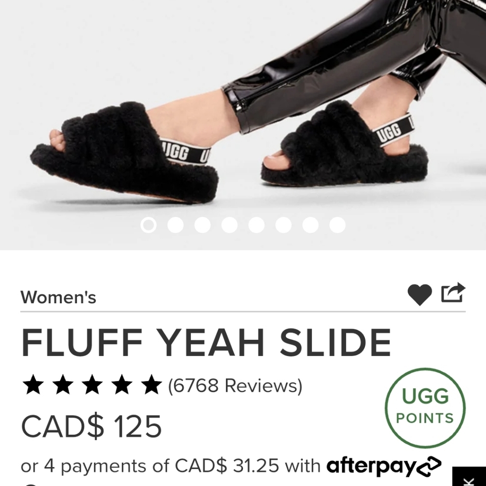 US 9 - UGG Fluff Yeah Slides